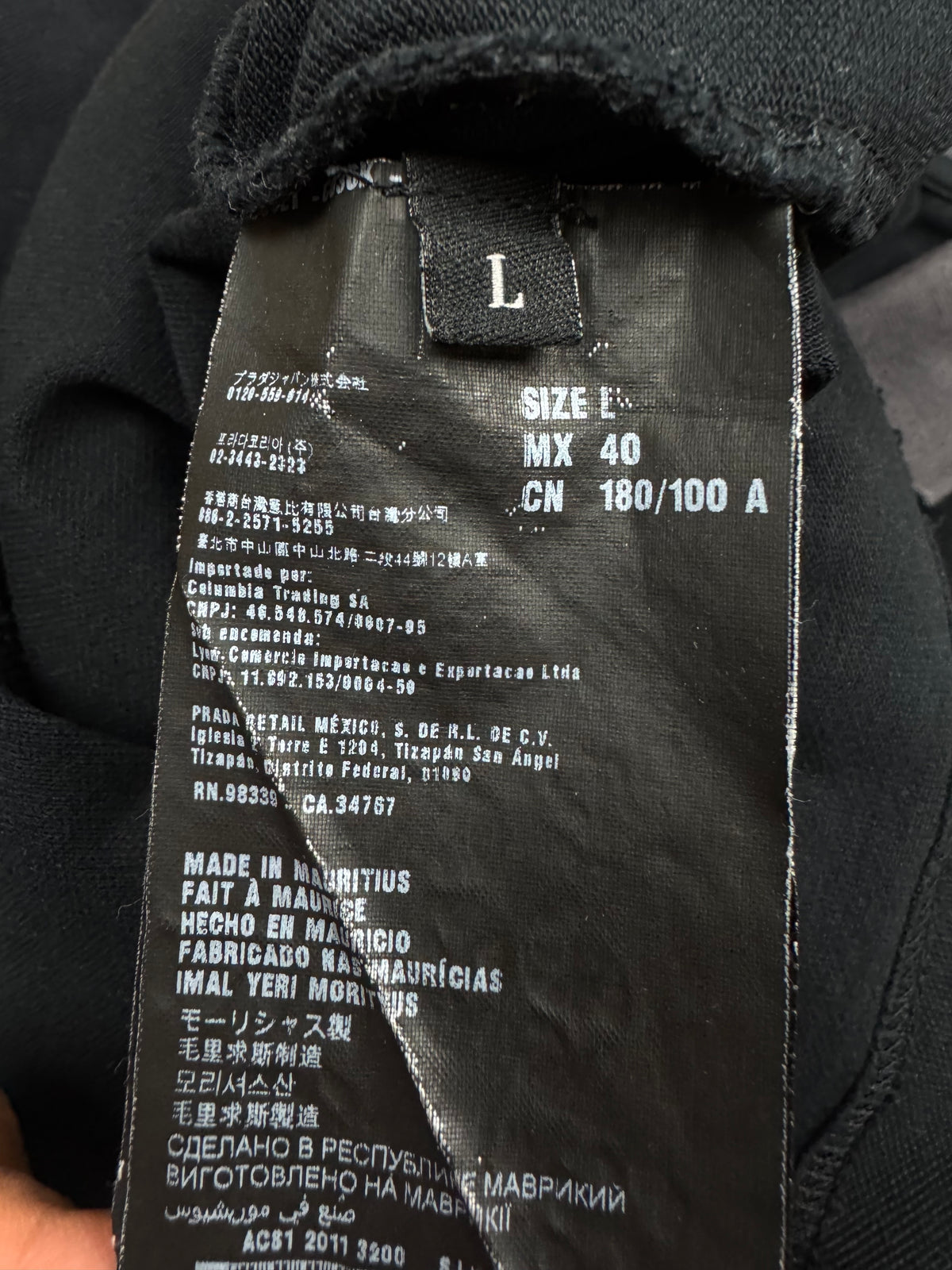 vintage black Prada polo {L}