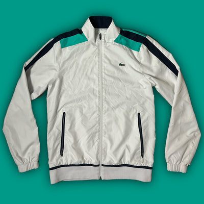 white Lacoste windbreaker {M}