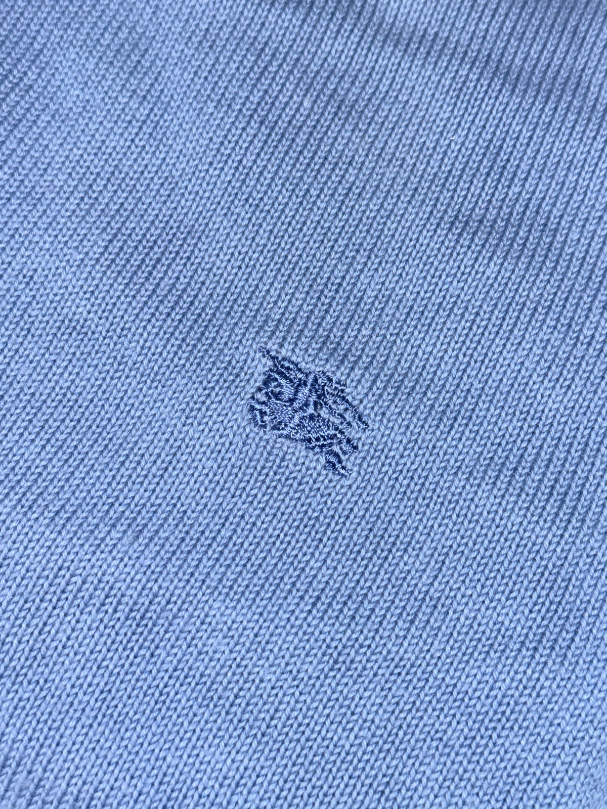 vintage babyblue Burberry quarterzip