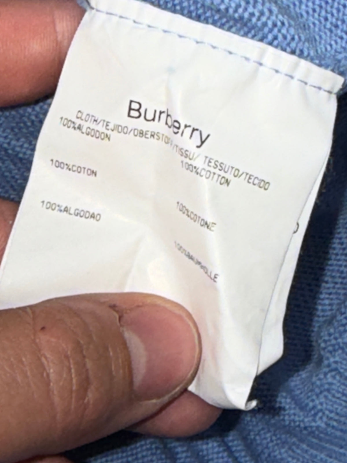 vintage babyblue Burberry quarterzip