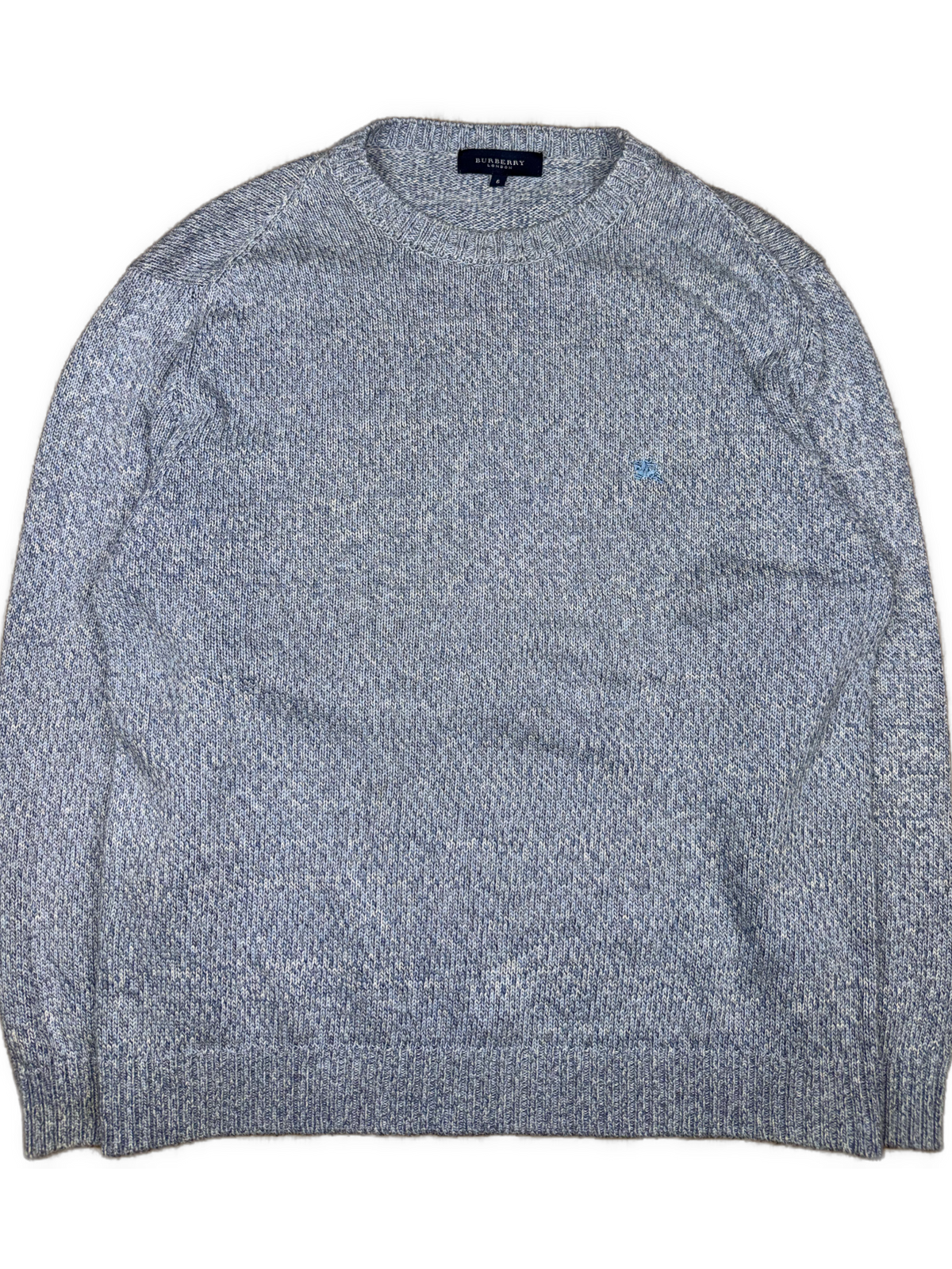 vintage babyblue Burberry knittedsweater