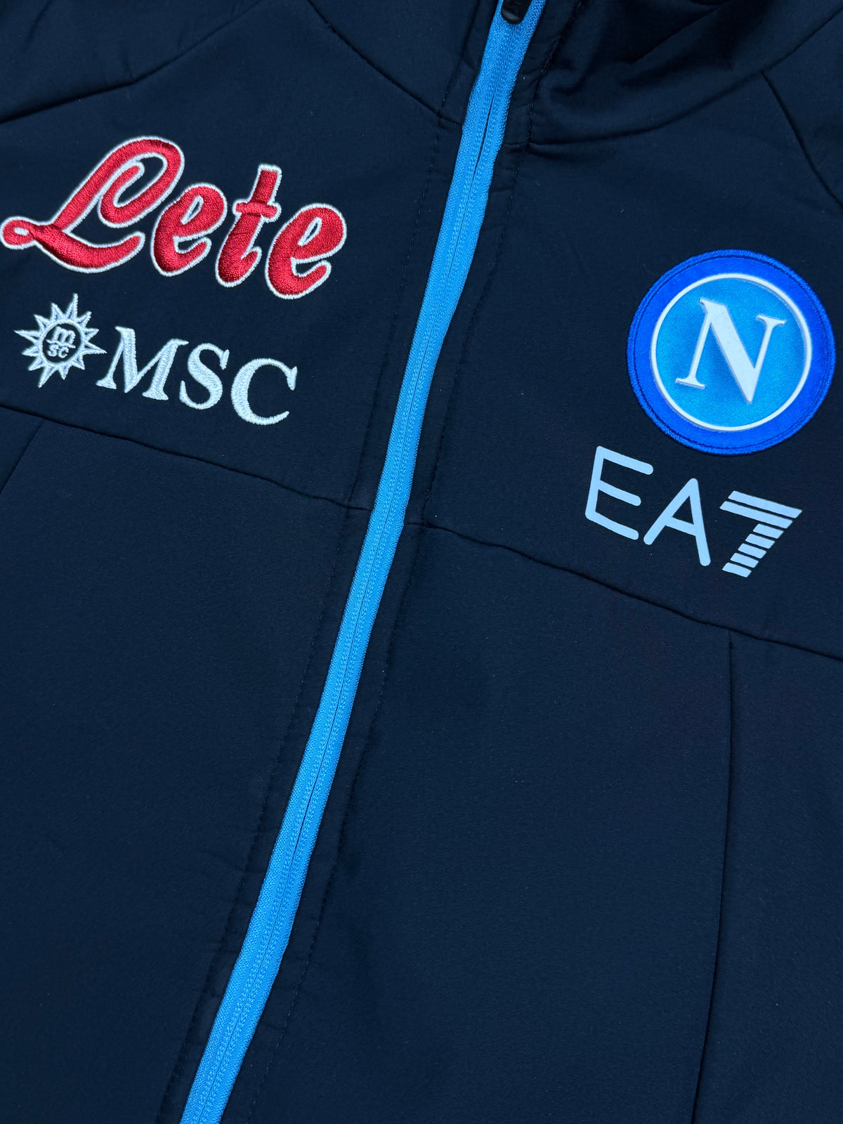 black EA7 Emporio Armani SSC NAPOLI vest