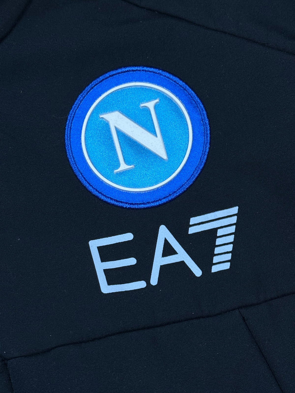 black EA7 Emporio Armani SSC NAPOLI vest