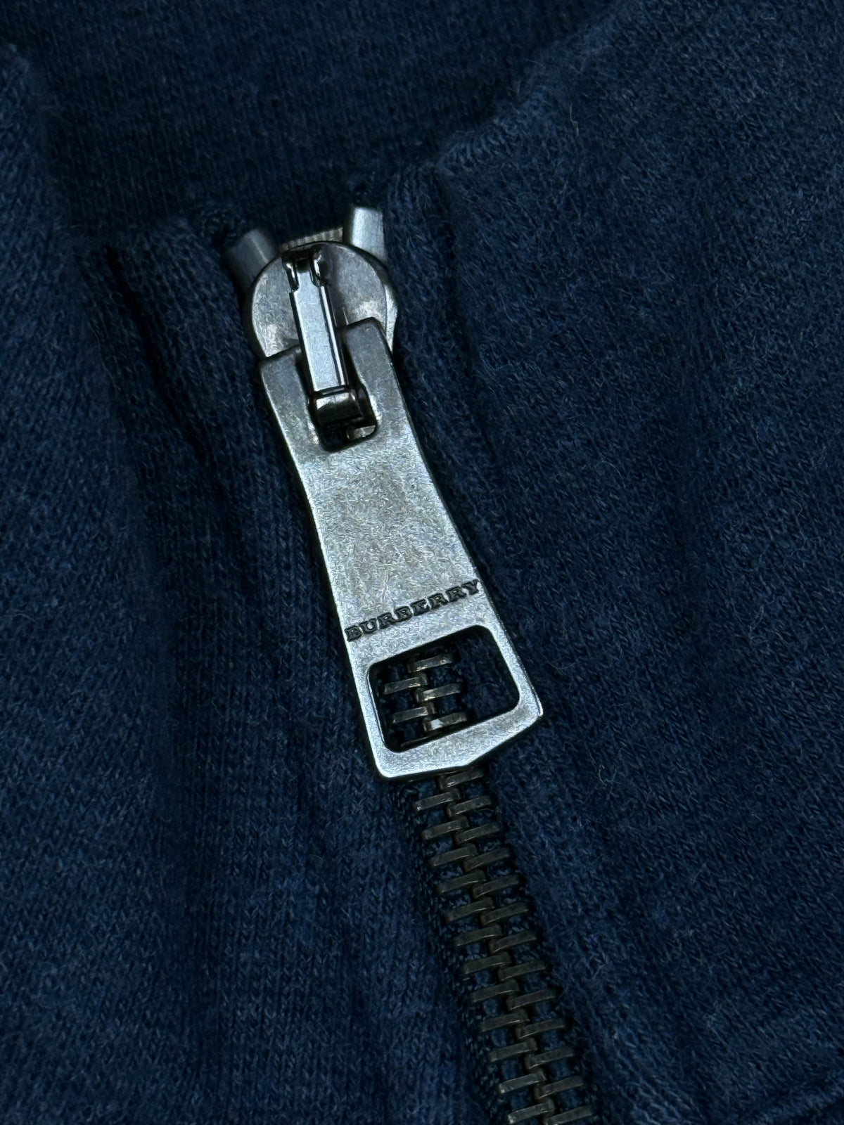 vintage navyblue Burberry quarterzip