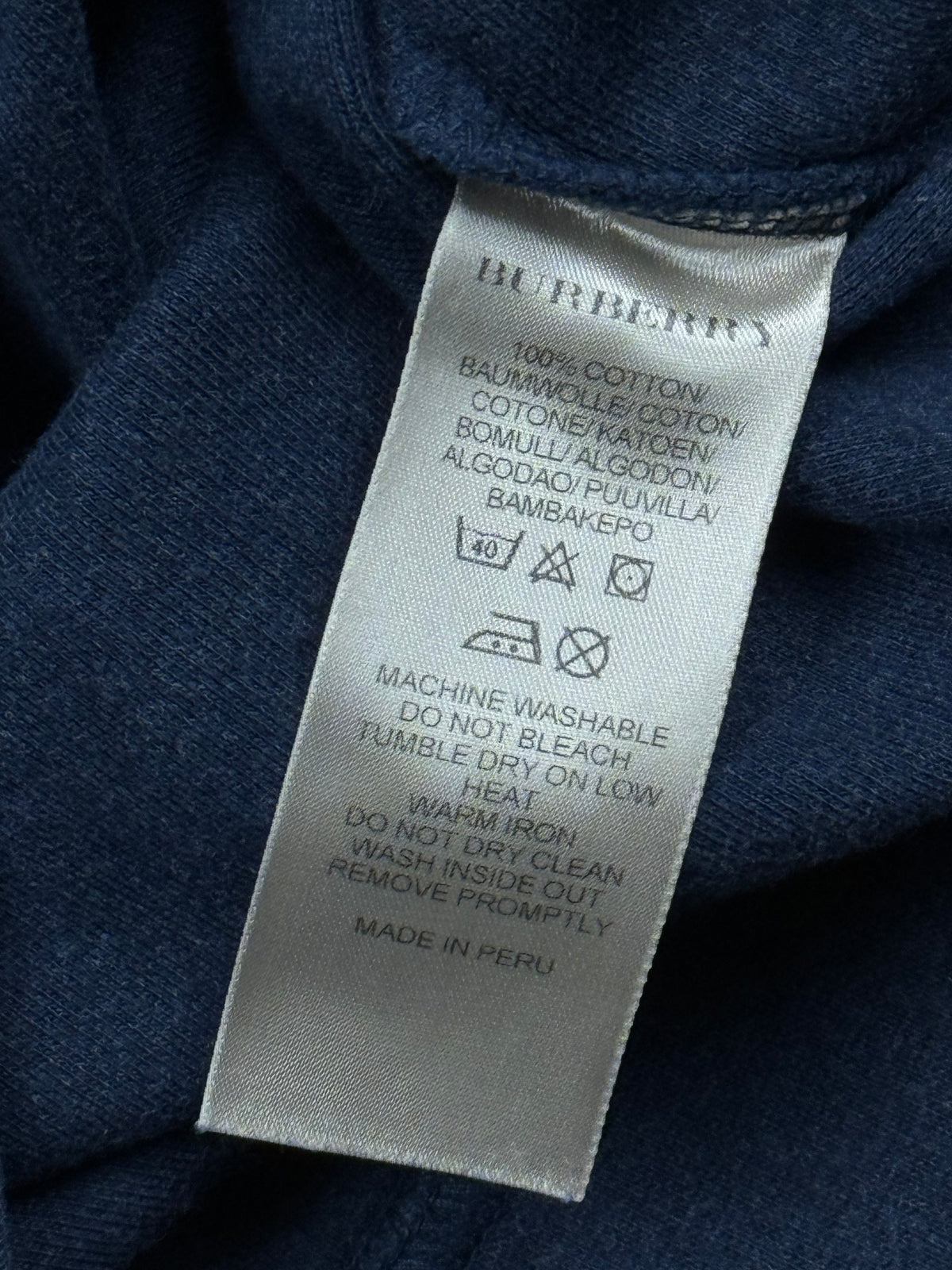 vintage navyblue Burberry quarterzip
