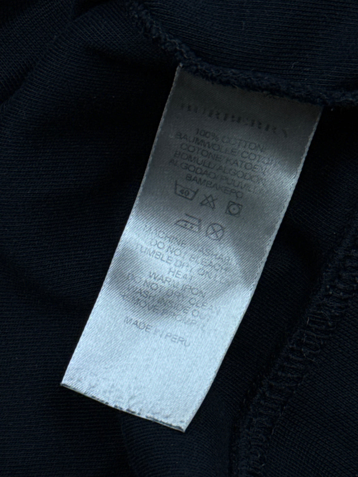 vintage black Burberry quarterzip