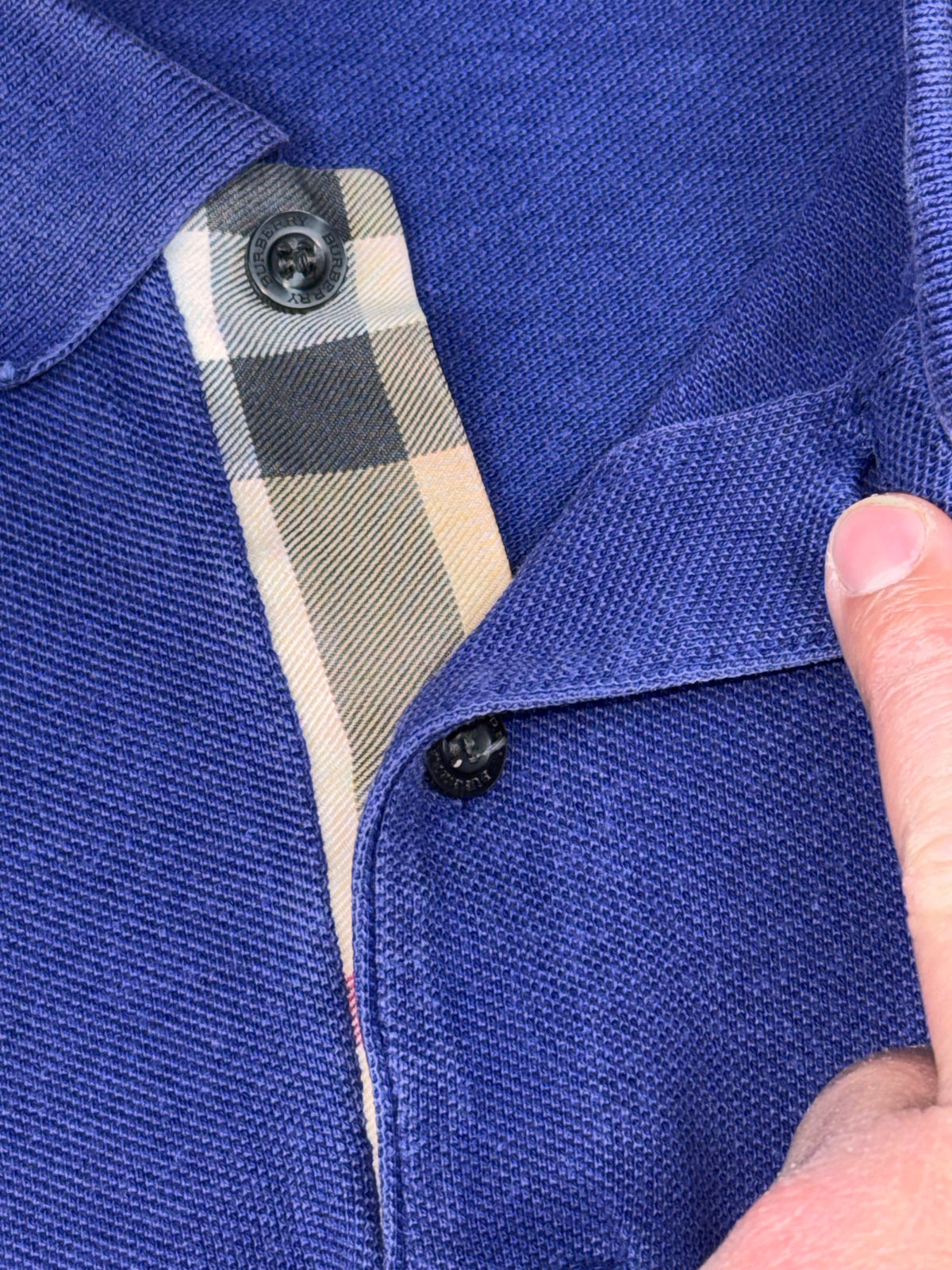 vintage purple Burberry polo
