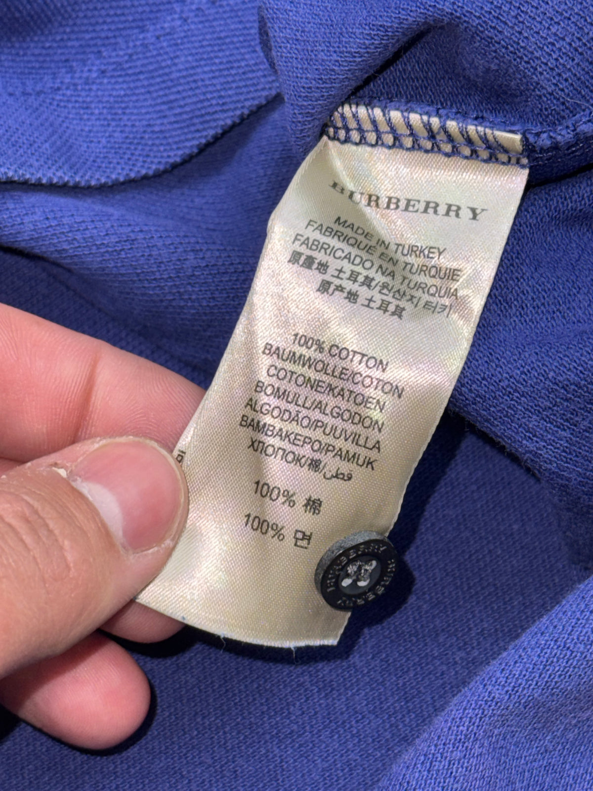 vintage purple Burberry polo