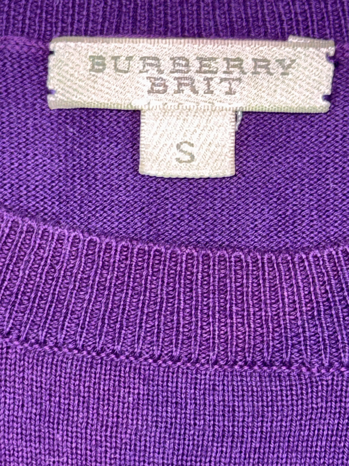 vintage purple Burberry knittedsweater