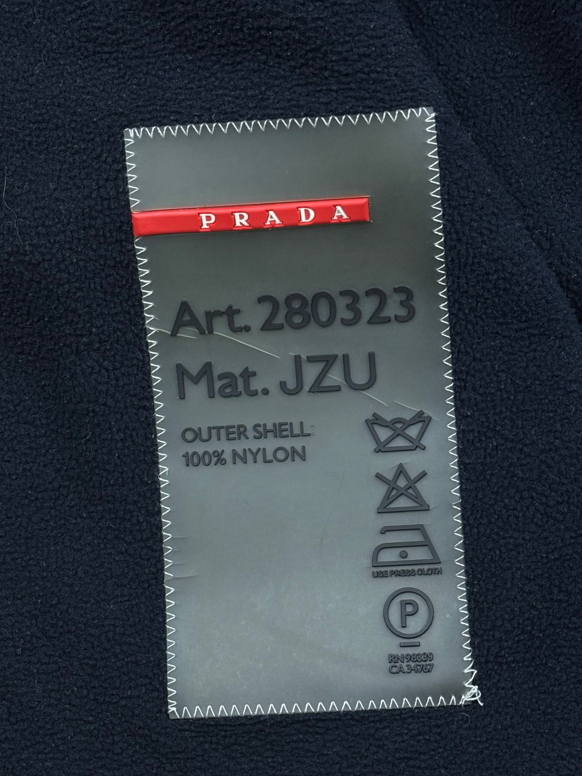 vintage Prada padded windbreaker