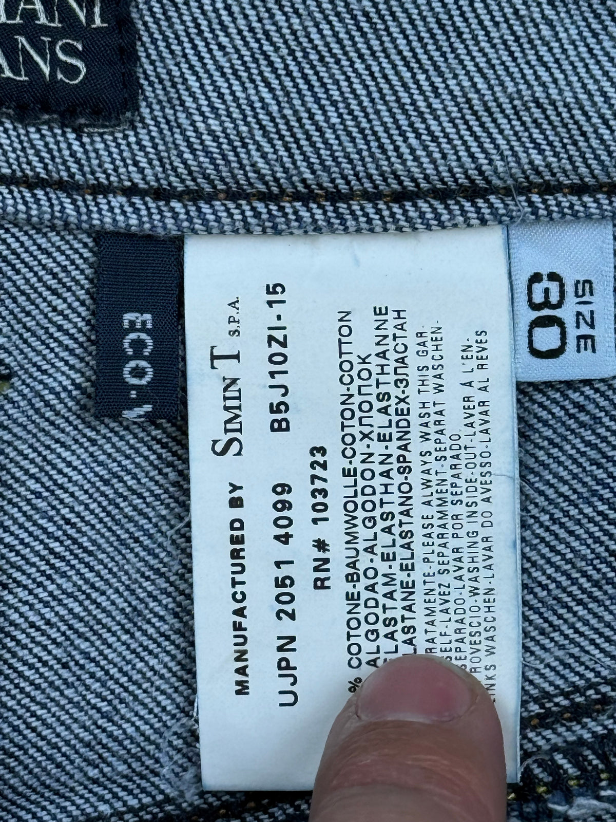 vintage Armani jeans
