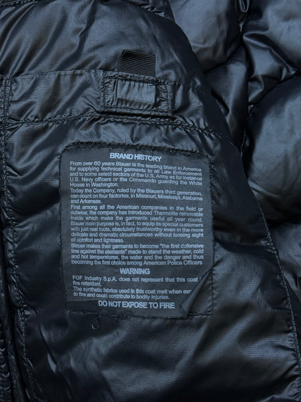 vintage Blauer winterjacket
