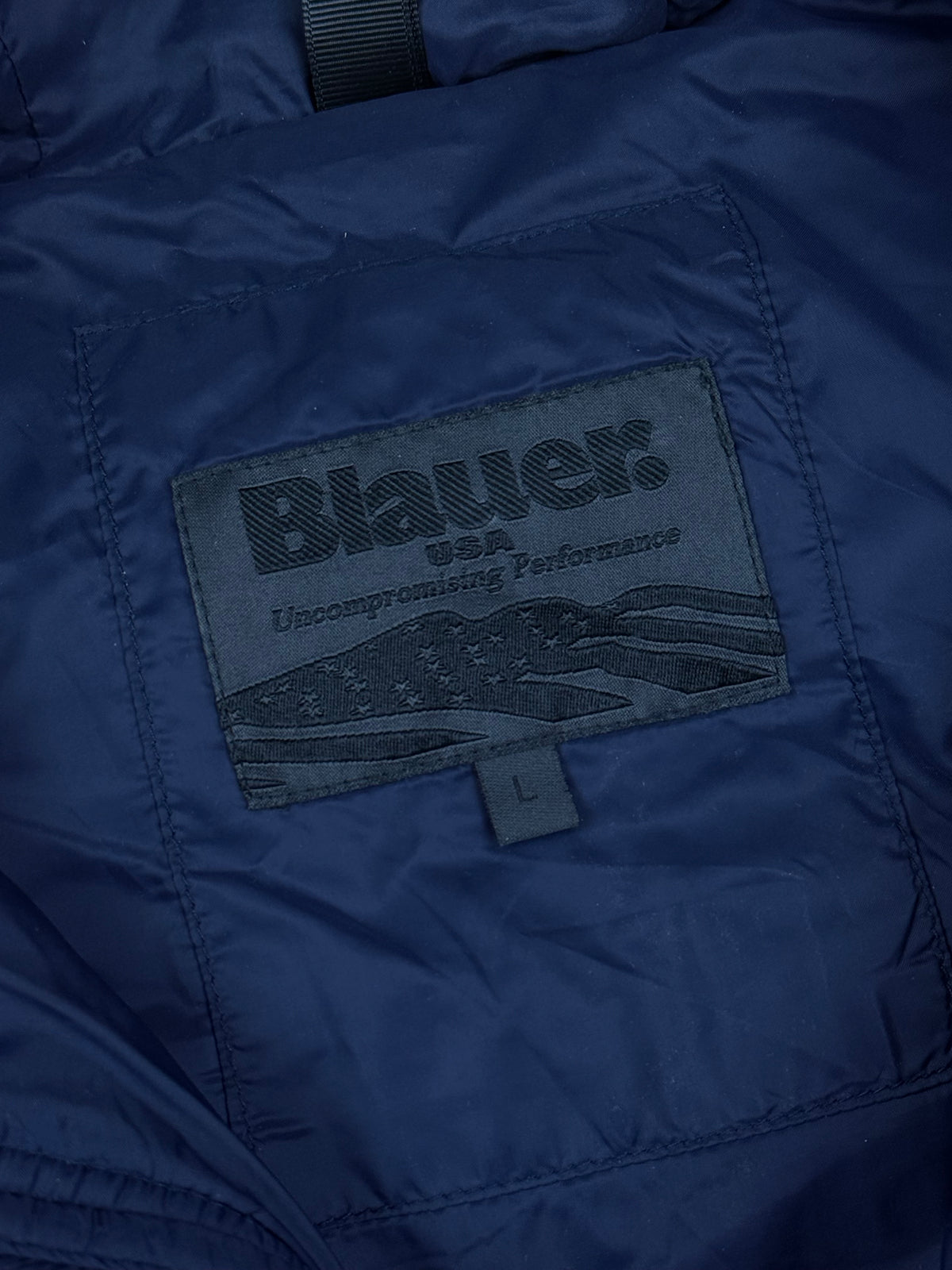 vintage navyblue Blauer winterjacket