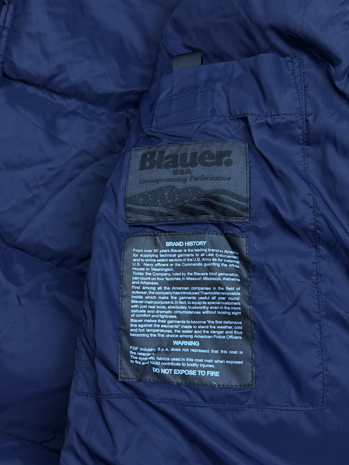vintage navyblue Blauer winterjacket