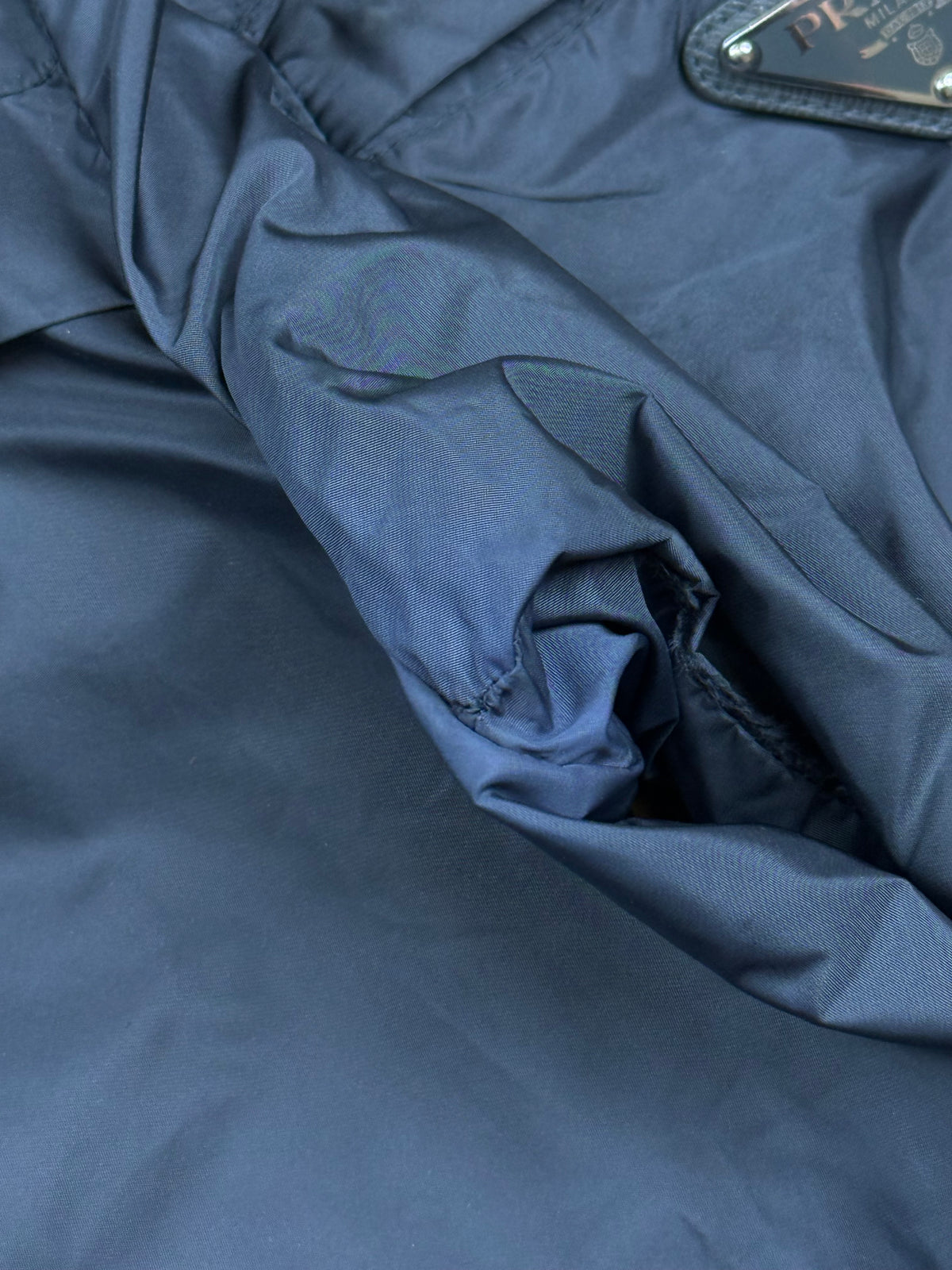 vintage grey Prada windbreaker