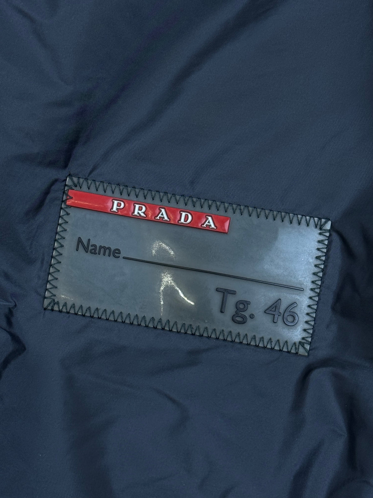 vintage grey Prada windbreaker