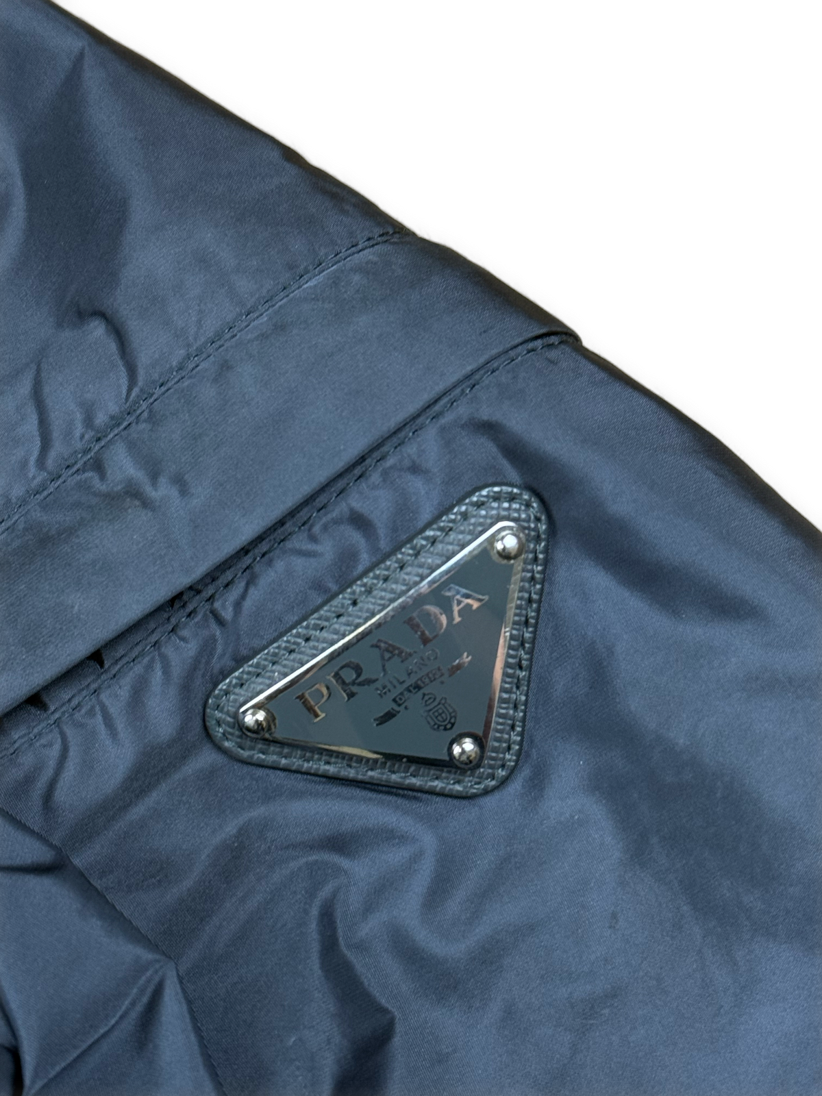 vintage grey Prada windbreaker