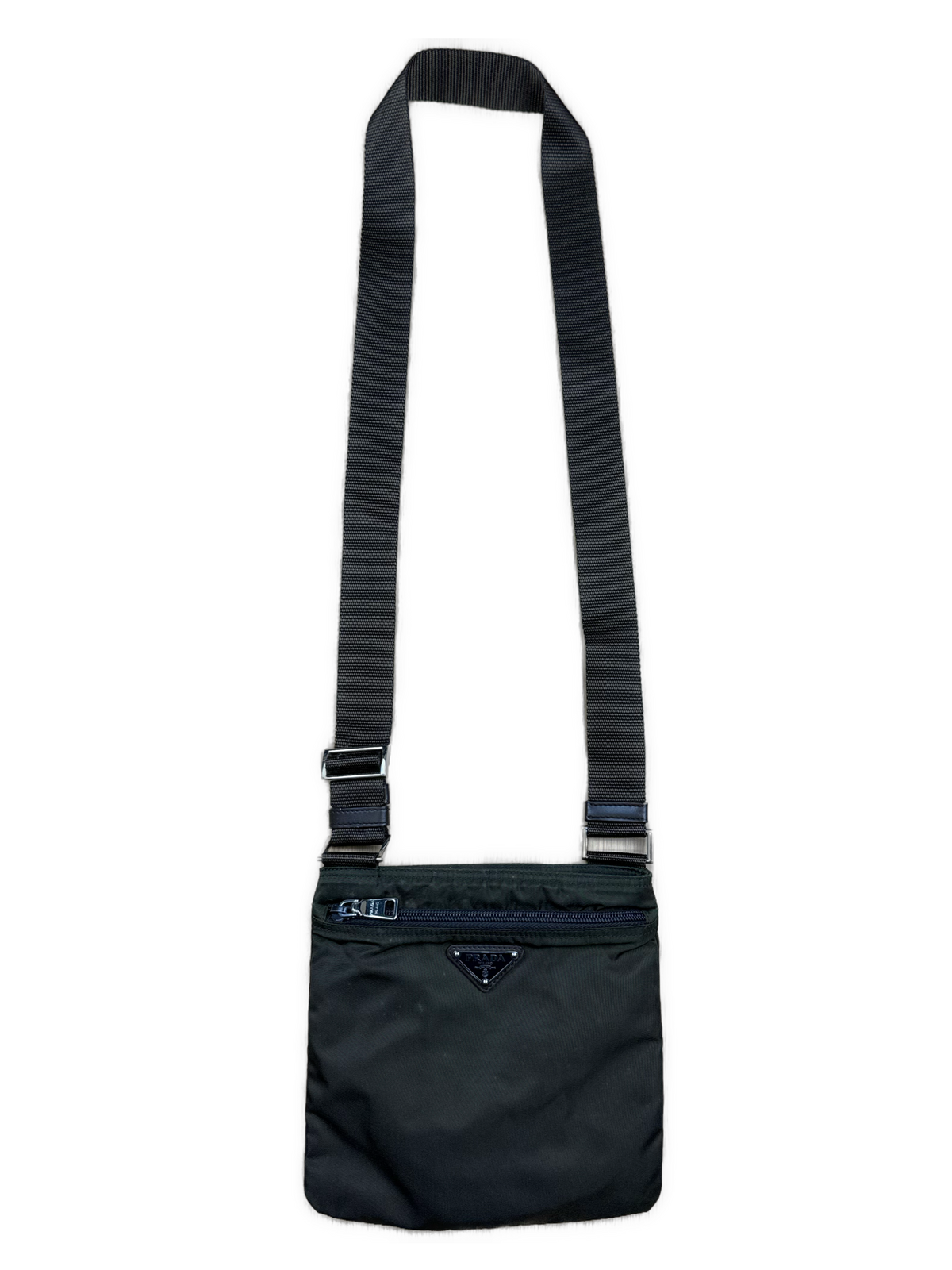 vintage khaki Prada slingbag