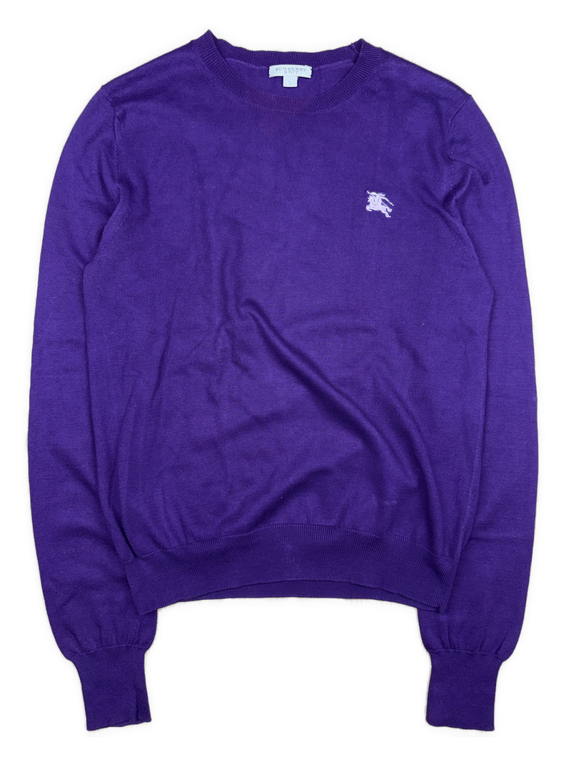 vintage purple Burberry knittedsweater