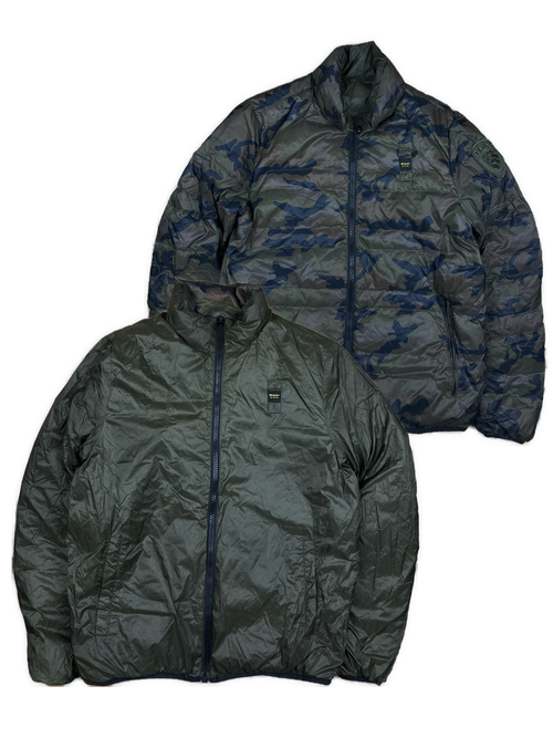 khaki reversible Blauer winterjacket
