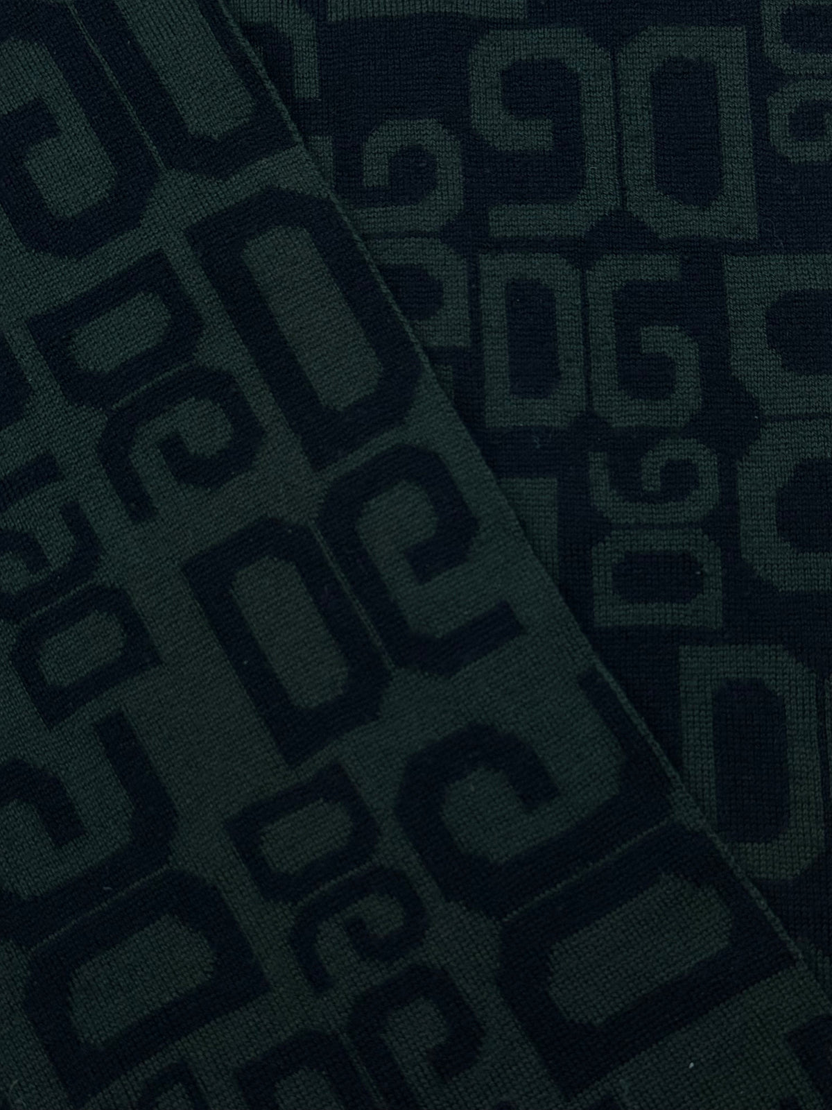 vintage dark green Dolce & Gabbana scarf