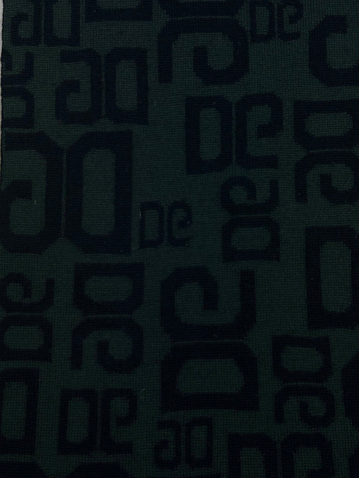 vintage dark green Dolce & Gabbana scarf