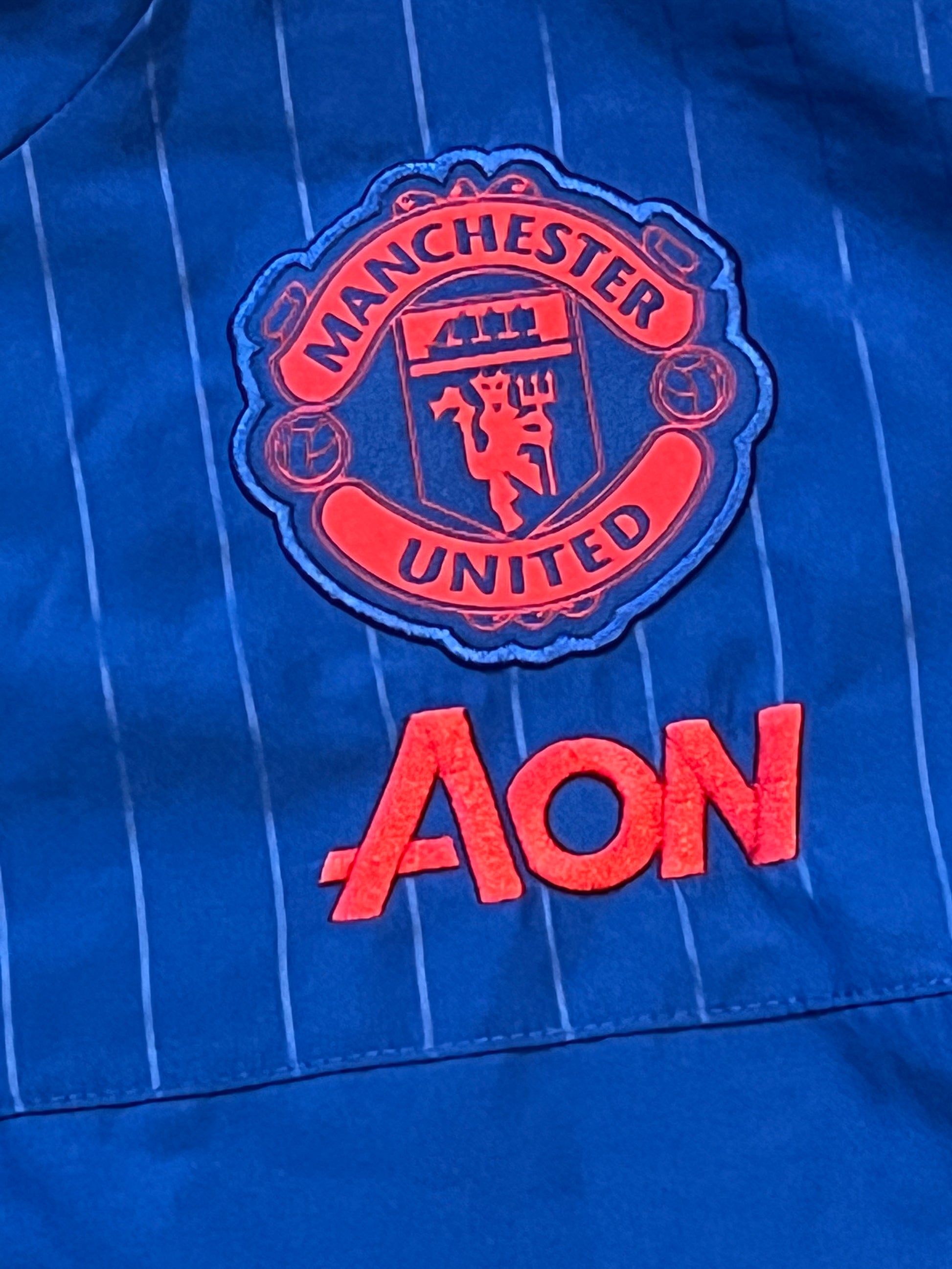 vintage Adidas Manchester United windbreaker {M-L}