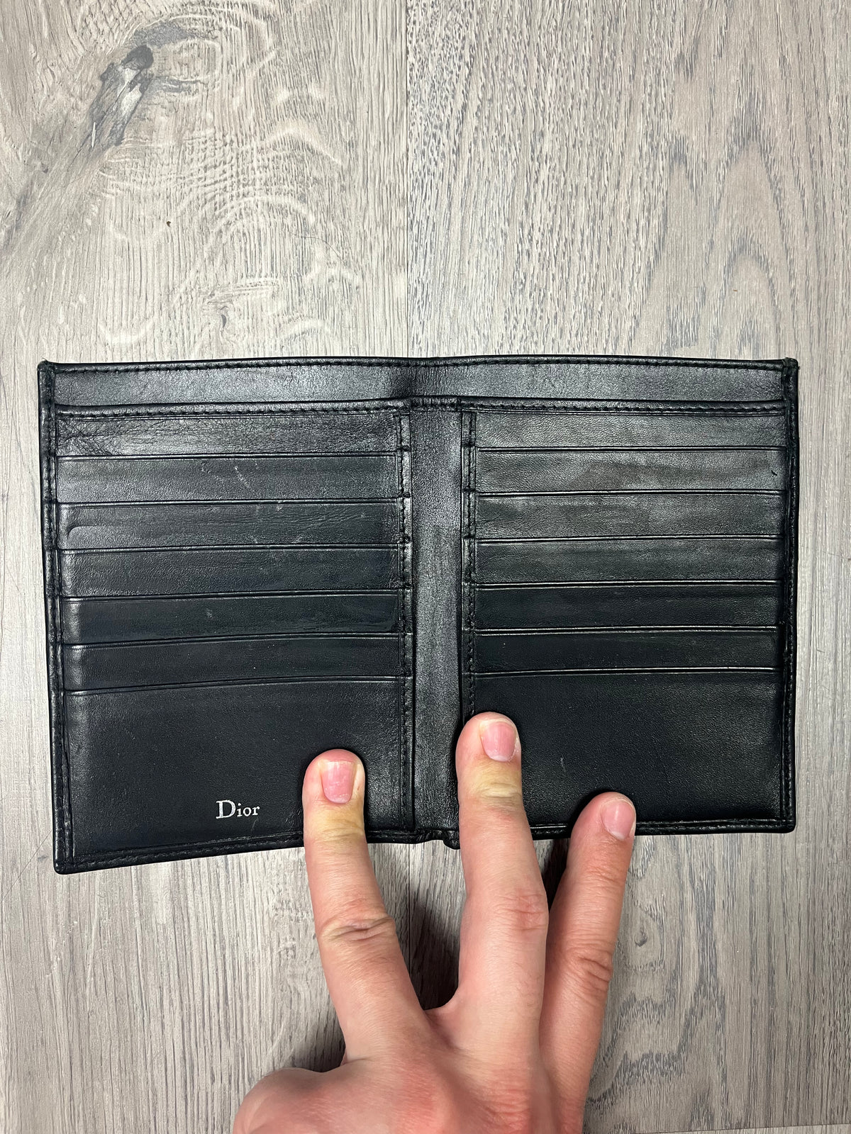 vintage Christian Dior card+banknotes wallet