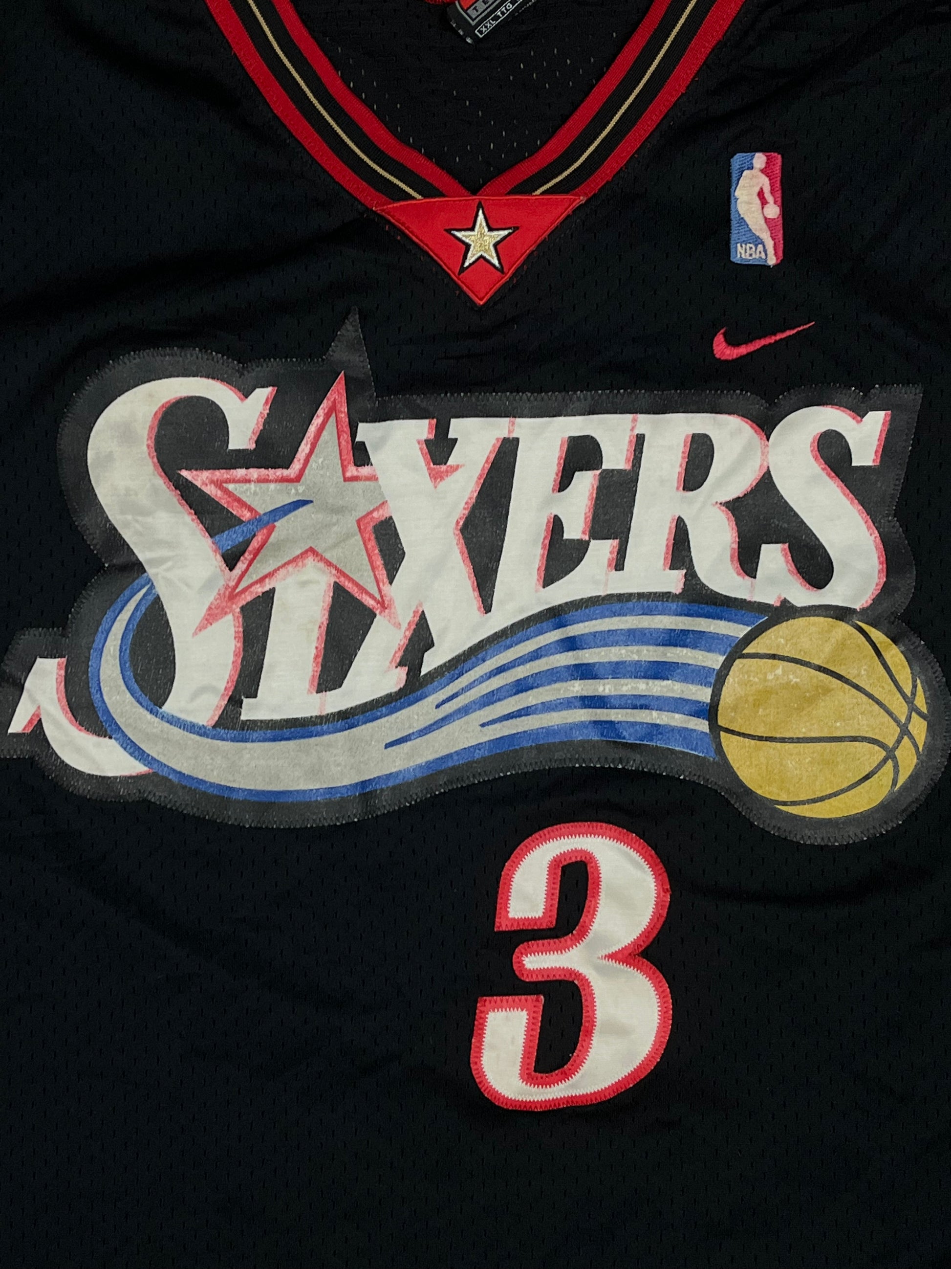 vintage IVERSON 3 Sixers jersey 1996-2006 {XL-XXL}