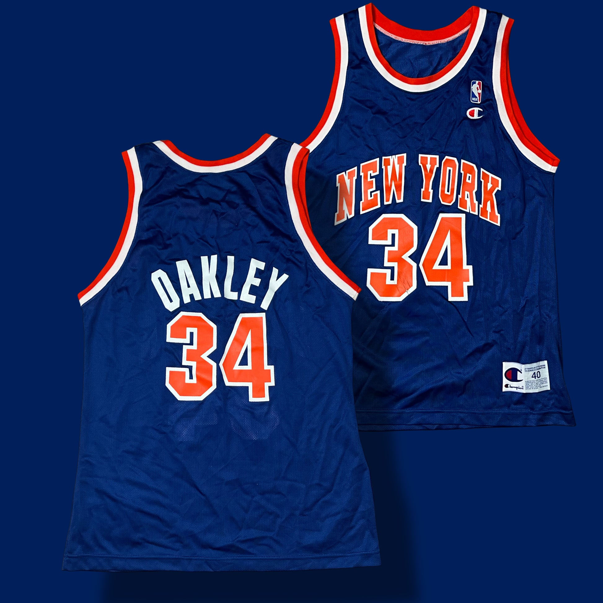 vintage Champion New York OAKLEY 34 jersey {M}