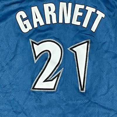 vintage reversible Champion Timberwolves GARNETT 21 jersey {S}