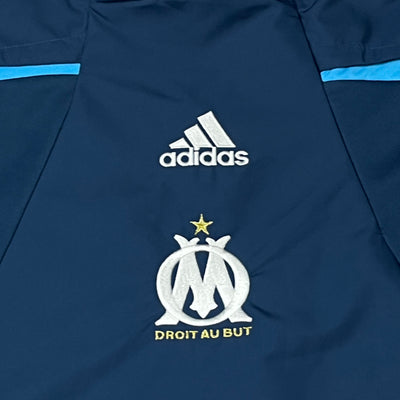 vintage Adidas Olympique Marseille halfzip windbreaker {XL-XXL}