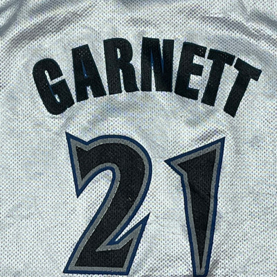 vintage reversible Champion Timberwolves GARNETT 21 jersey {S}