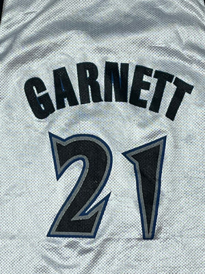 vintage reversible Champion Timberwolves GARNETT 21 jersey {S}