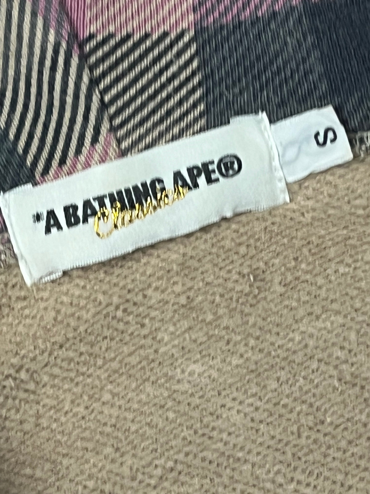vintage BAPE a bathing ape sweatjacket {S-M}