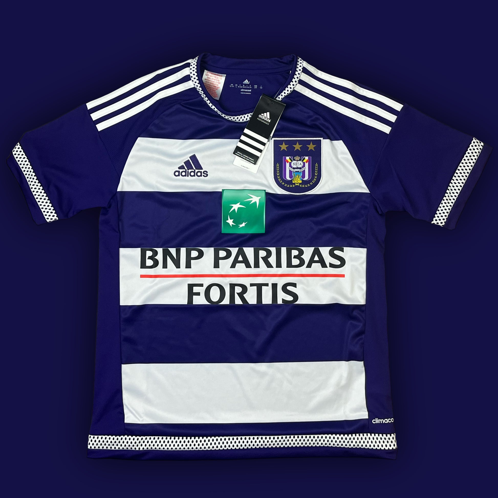 vintage Adidas RSC Anderlecht 2015-2016 home jersey DSWT {S}