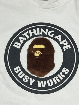 vintage BAPE a bathing ape t-shirt fur {M}