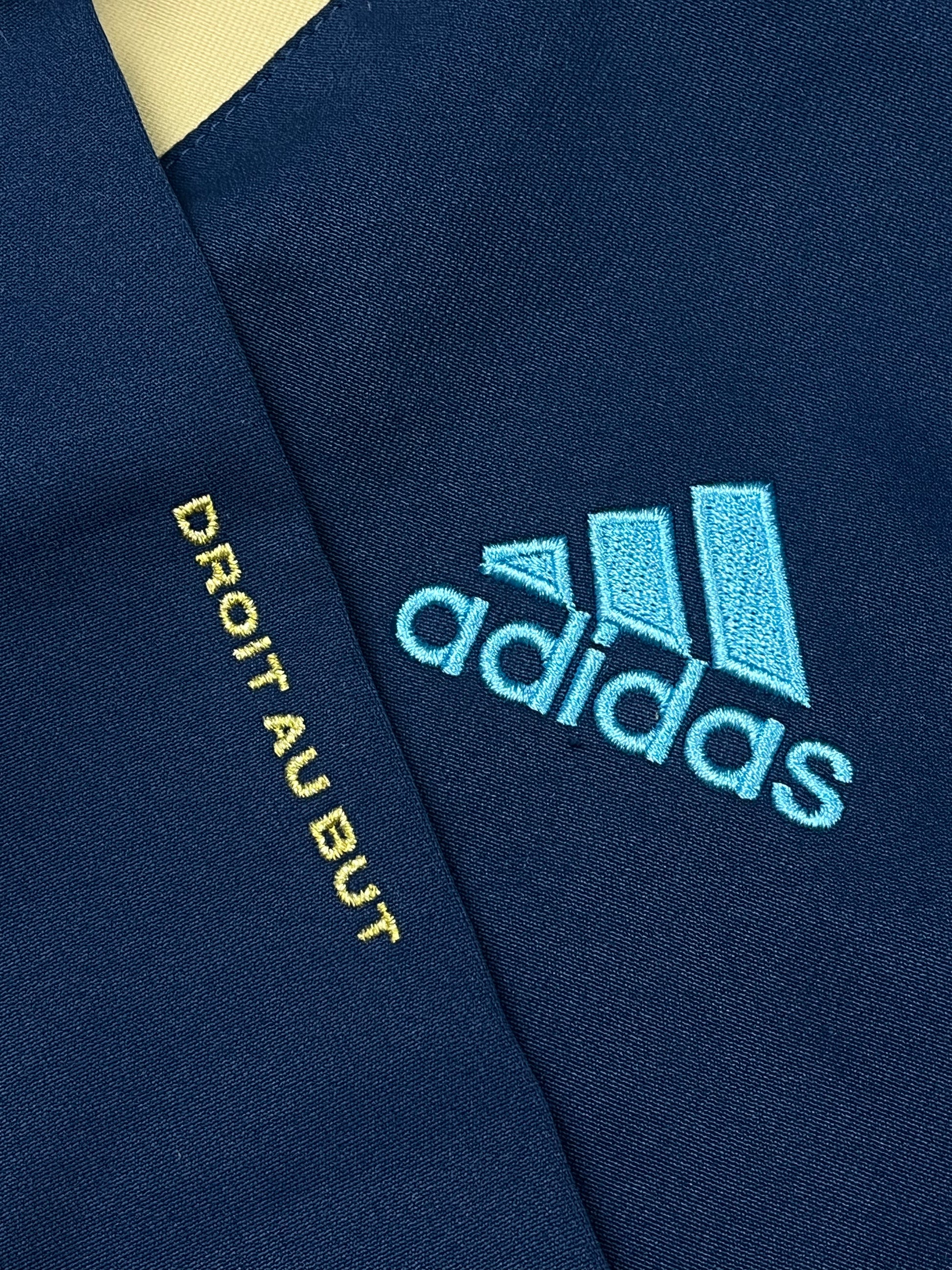 vintage Adidas Olympique Marseille halfzip windbreaker