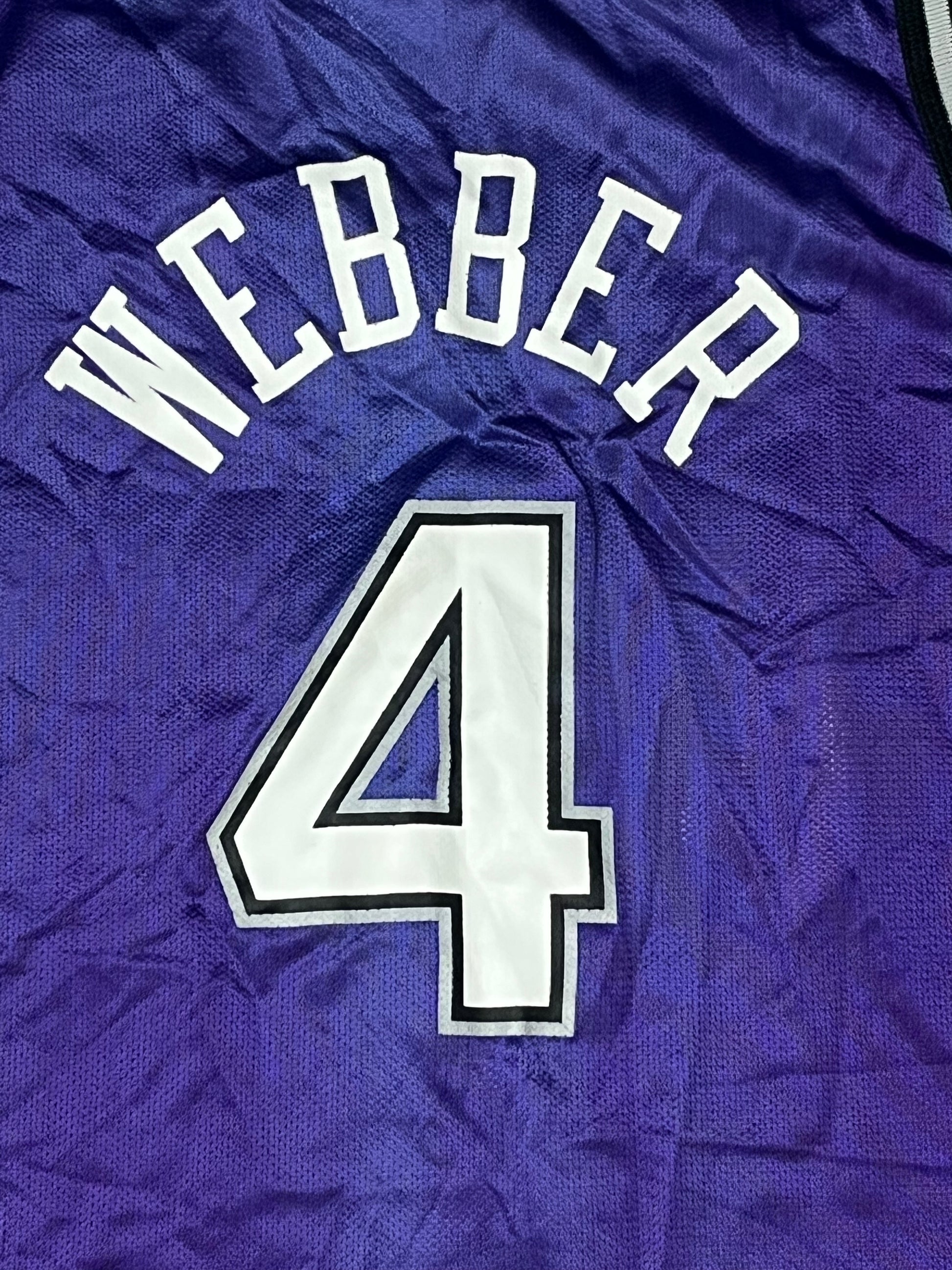 vintage Champion Sacramento Kings WEBER 4 jersey {XL}