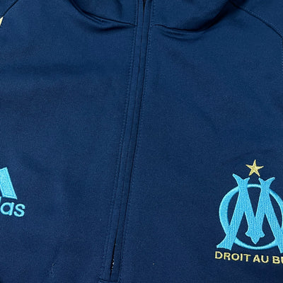vintage Adidas Olympique Marseille halfzip windbreaker