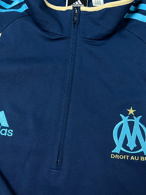 vintage Adidas Olympique Marseille halfzip windbreaker