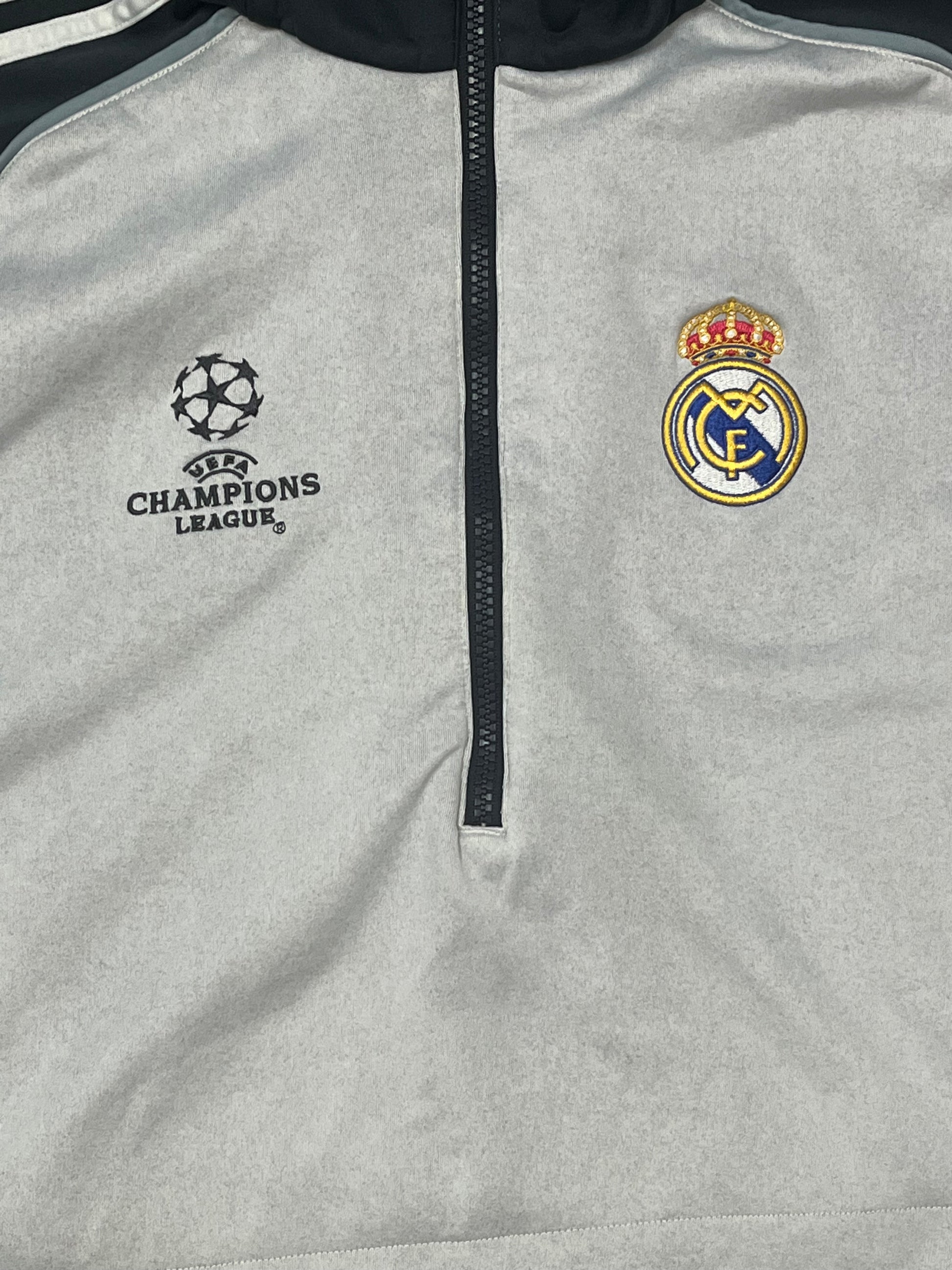 vinatge Adidas Fc Real Madrid 1/2 halfzip trackjacket