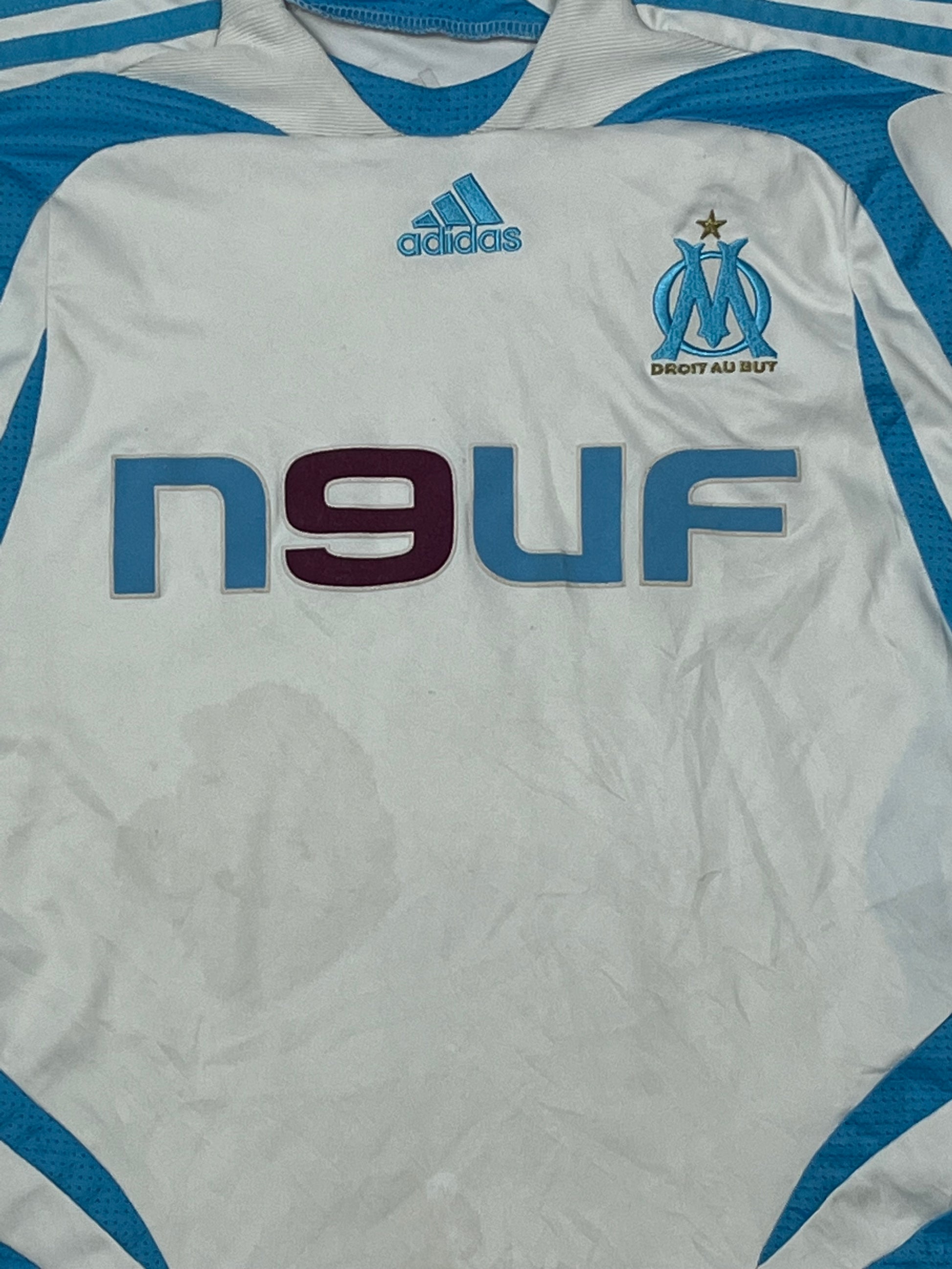 vintage Adidas Olympique Marseille jersey {XS-S}