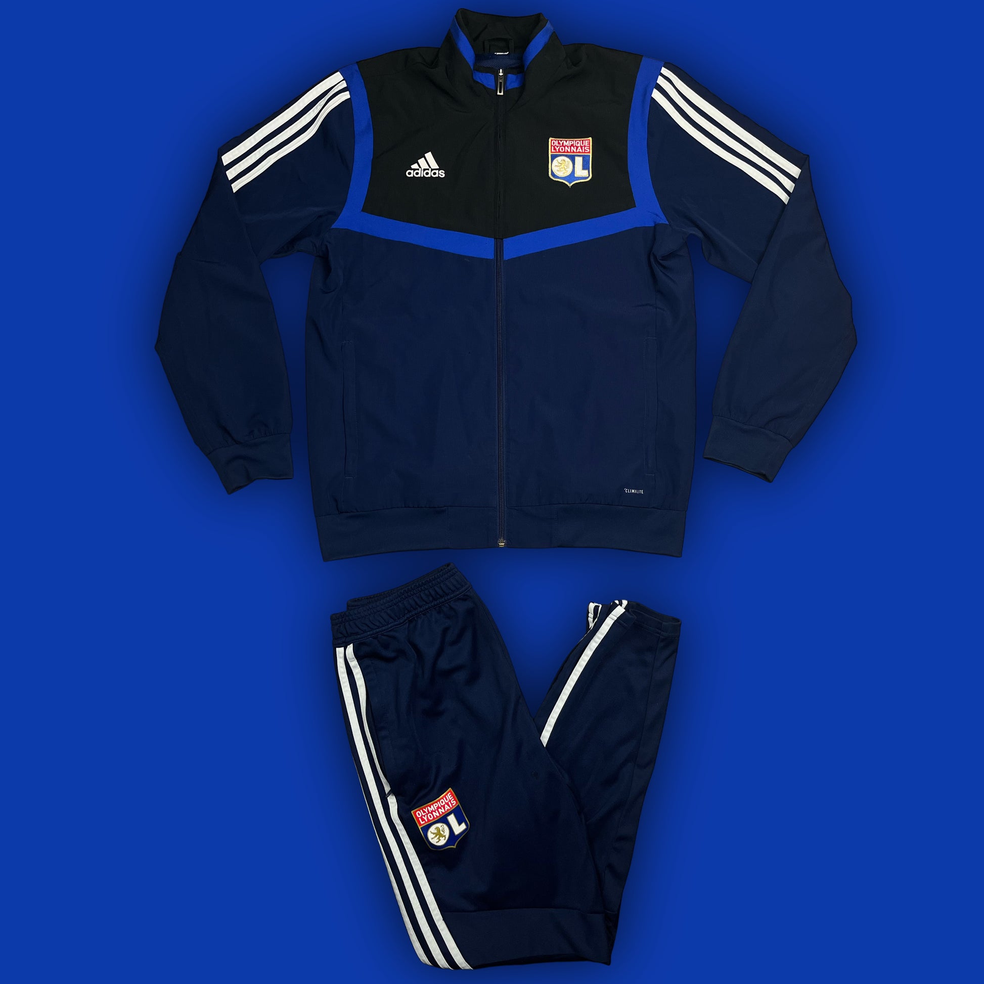 vintage Adidas Olympique Lyon tracksuit 2019-2020 {M-L}