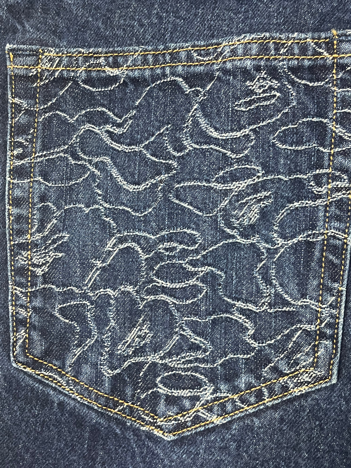 vintage BAPE a bathing ape jeans {S}