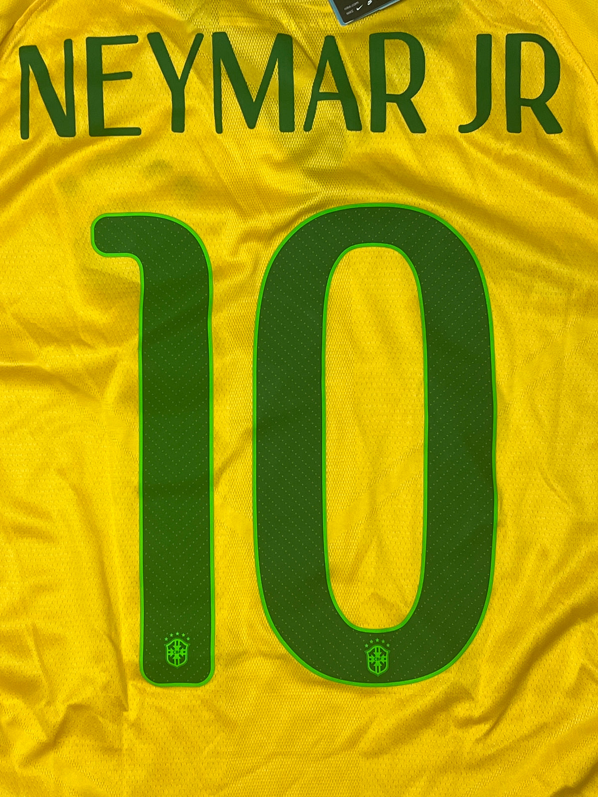 vintage Nike Brasil NEYMAR10 2014 home jersey DSWT {XL}