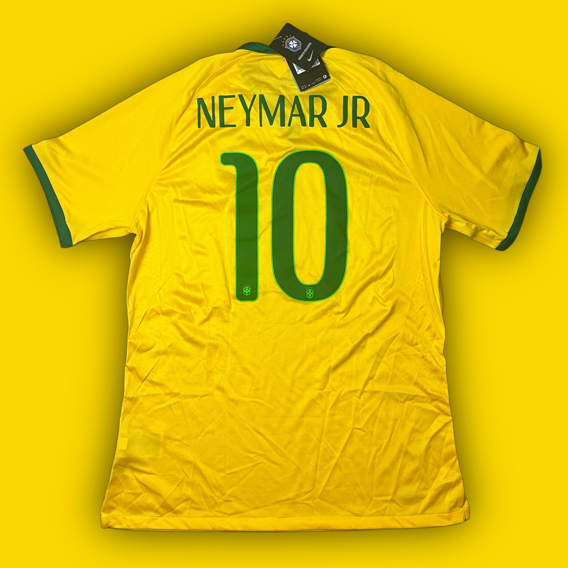 vintage Nike Brasil NEYMAR10 2014 home jersey DSWT {XL}