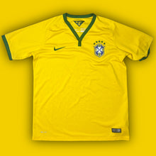 Carica l&#39;immagine nel visualizzatore di Gallery, vintage Nike Brasil 2014 home jersey {S}
