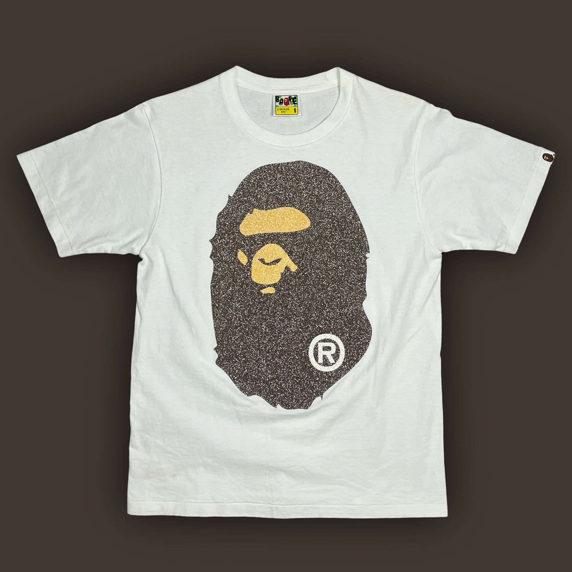 vintage BAPE a bathing ape t-shirt zirconia {S}