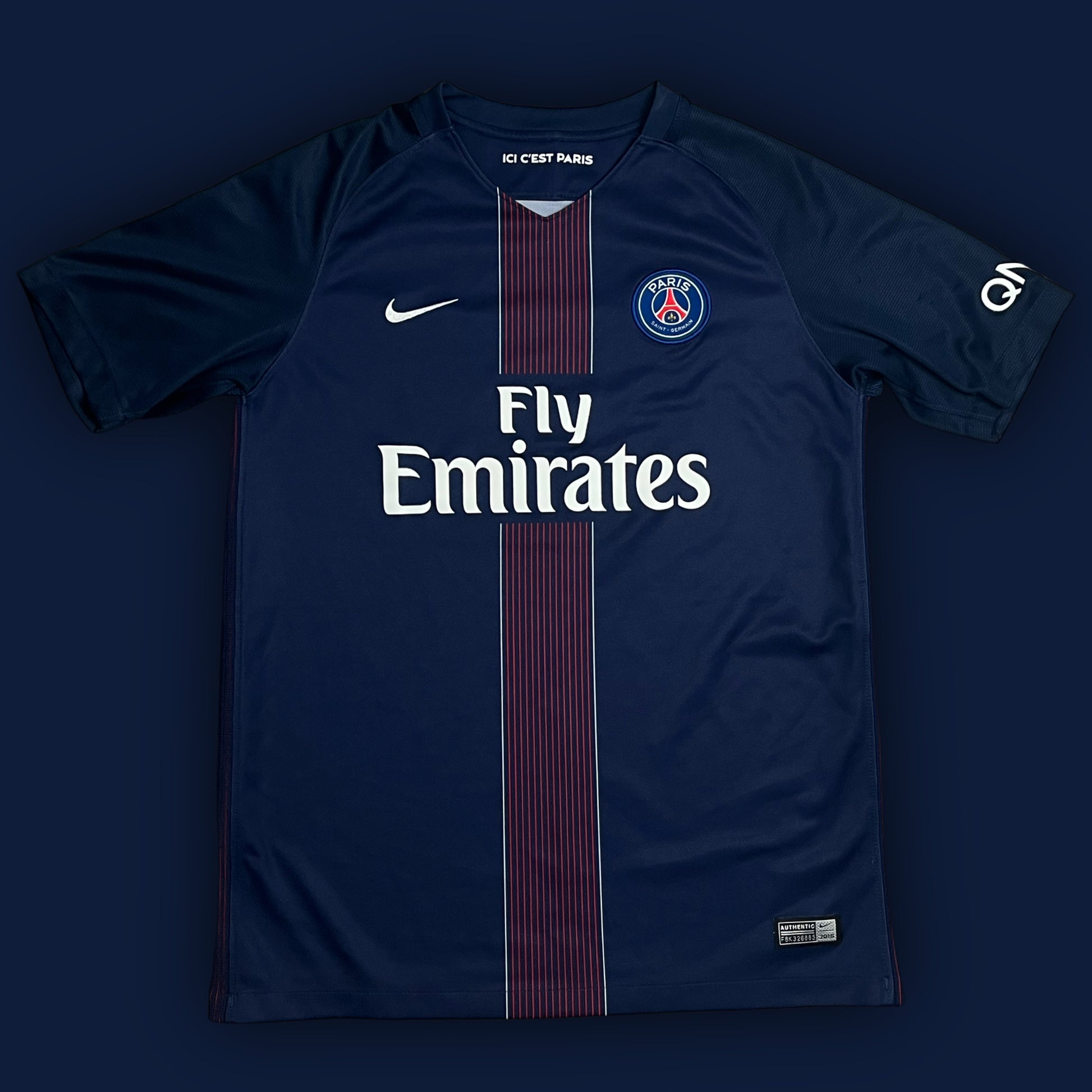 vintage Nike PSG 2016-2017 home jersey {S}